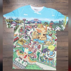 Universal Studios The Simpsons "Krustyland" Graphic Tee Size Medium